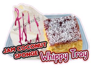 Jam & Coconut Sponge Whippy Tray