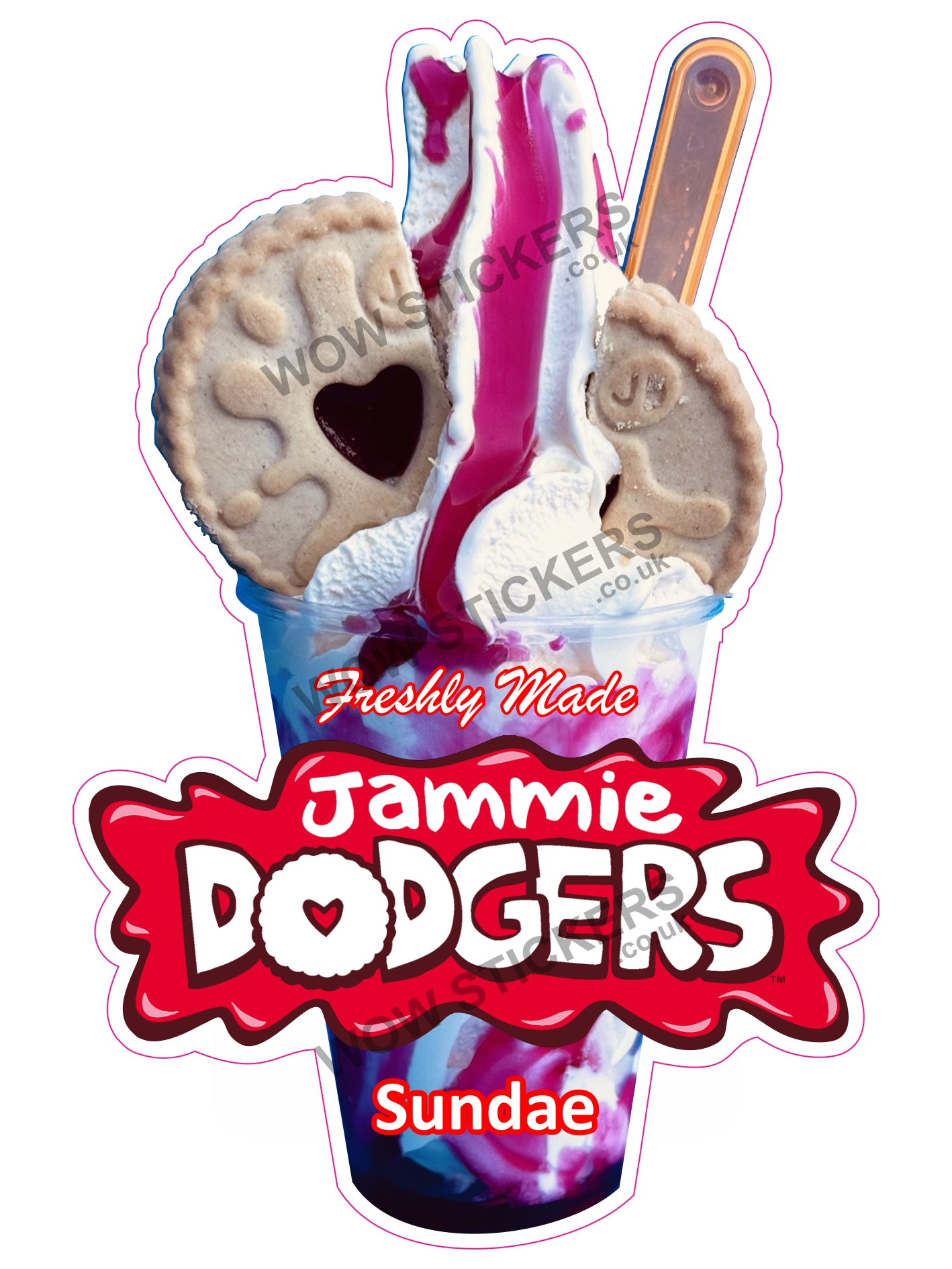 Jammie Dodgers Sundae