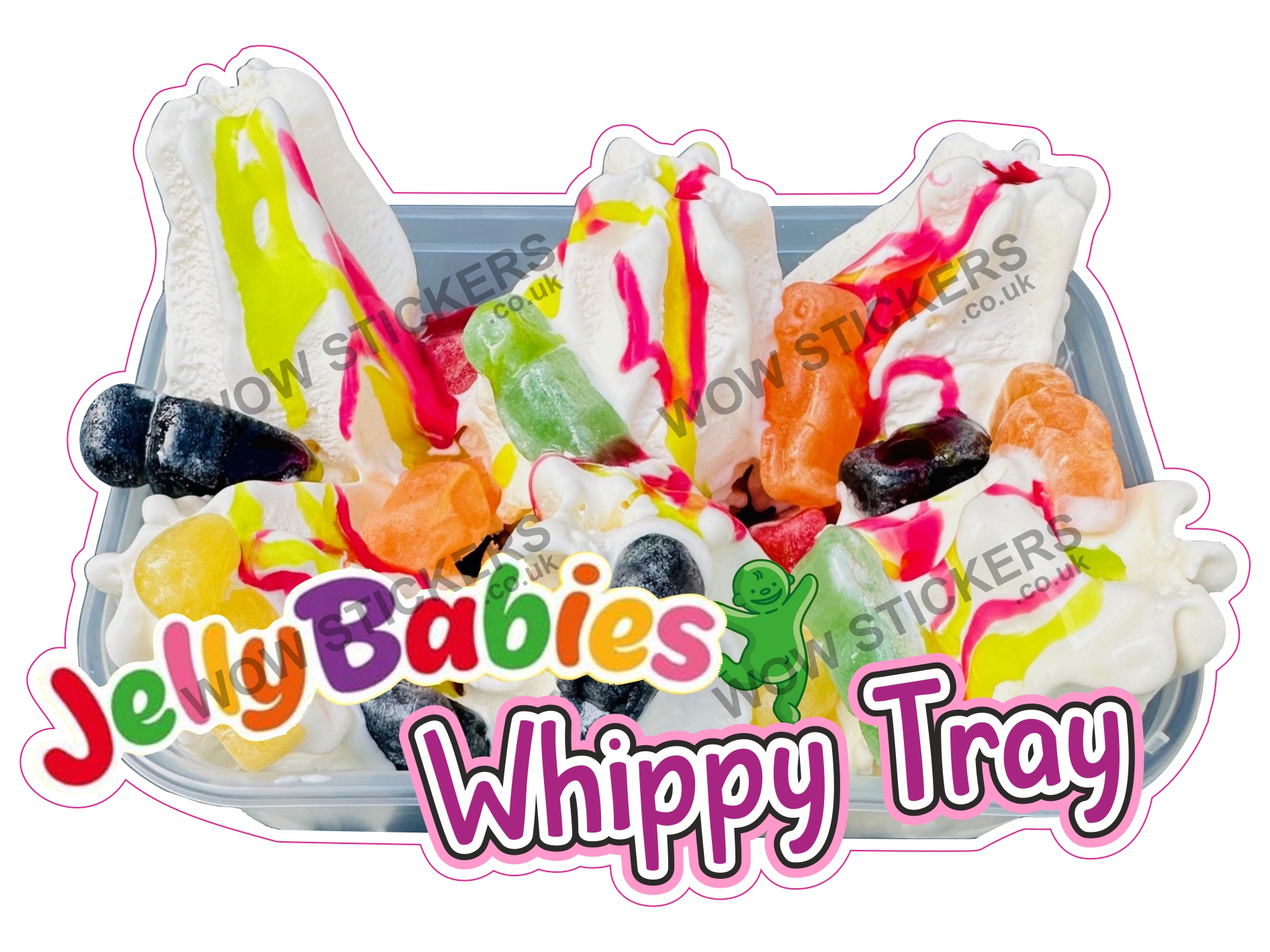Jelly Babies Whippy Tray