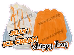 Jelly & Ice Cream Orange Whippy Tray