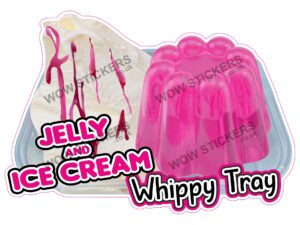 Jelly & Ice Cream Pink Whippy Tray
