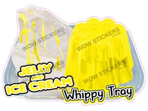 Jelly & Ice Cream Yellow Whippy Tray