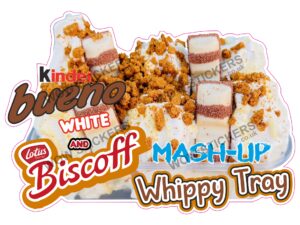 Kinder Bueno White & Biscoff Mash Up Whippy Tray