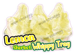 Lemon Sherbet Whippy Tray
