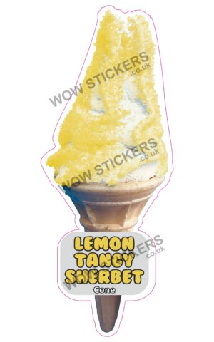 Lemon Tangy Sherbet Cone