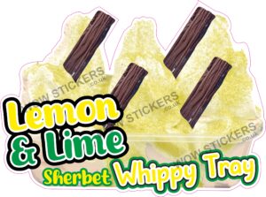 Lemon & Lime Sherbet With Flakes Whippy Tray