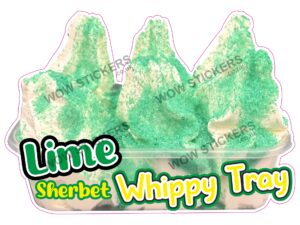 Lime Sherbet Whippy Tray
