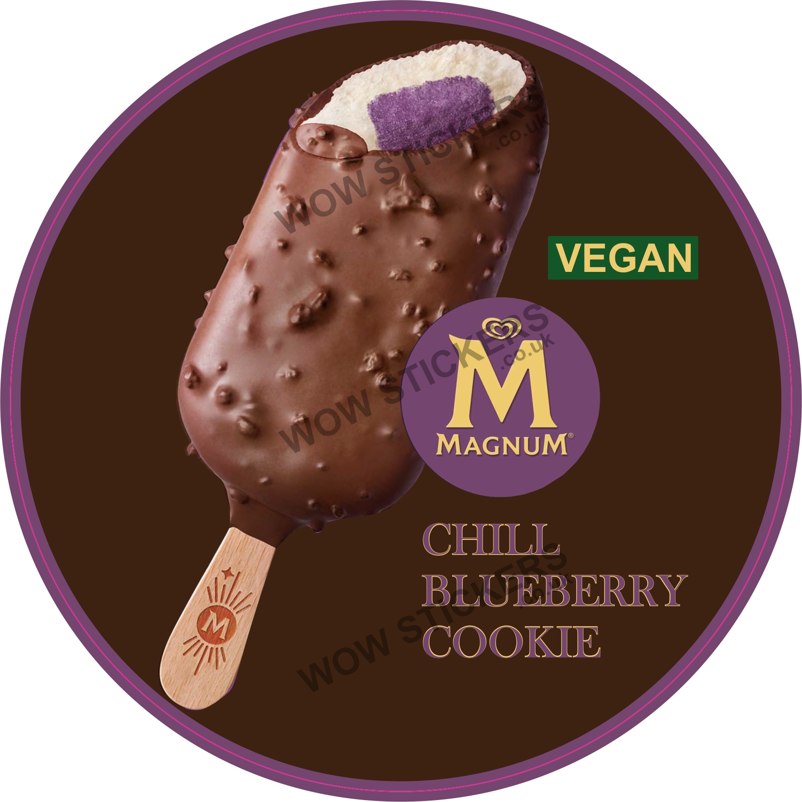 Magnum Vegan Chill Blueberry Cookie Lolly