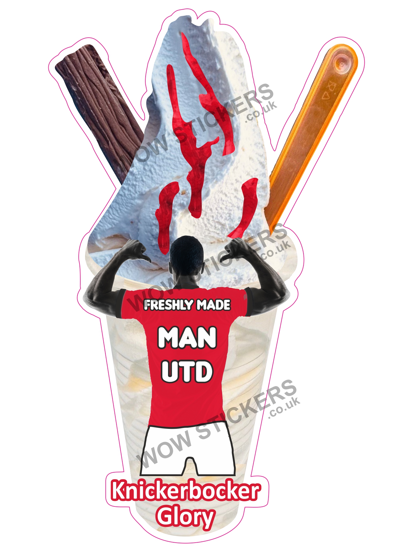 Manchester United Sauce Knickerbocker Glory