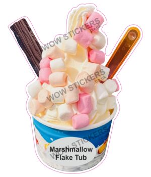 Marshmallow Flake Tub