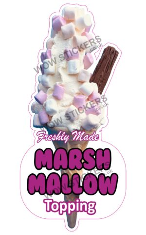 Marshmallow Topping Cone