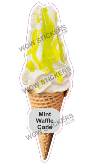 Mint Waffle Cone