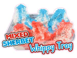 Mixed Sherbet Whippy Tray