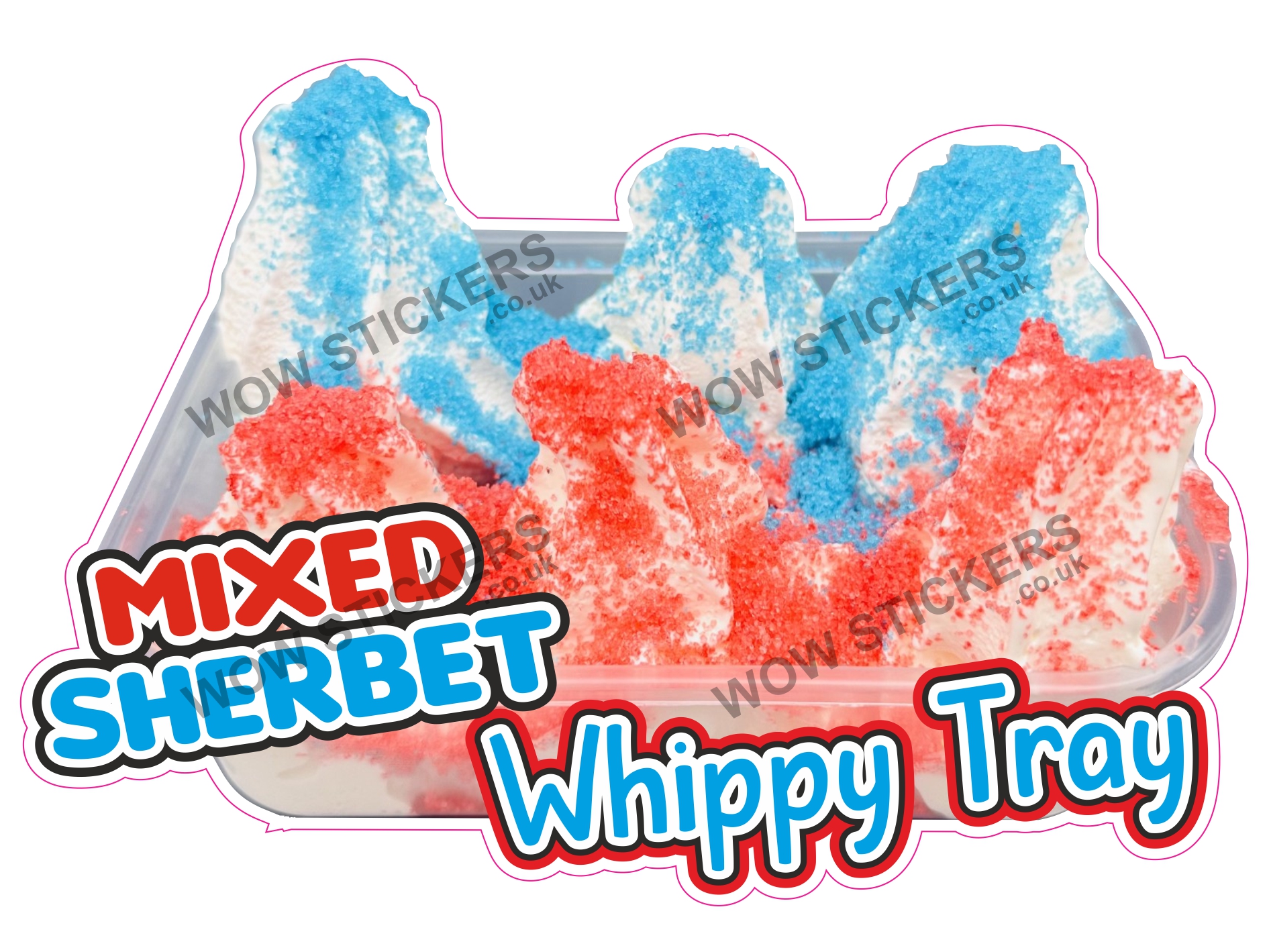 Mixed Sherbet Whippy Tray