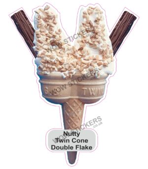 Nutty Twin Cone Double Flake