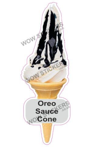 Oreo Sauce Cone