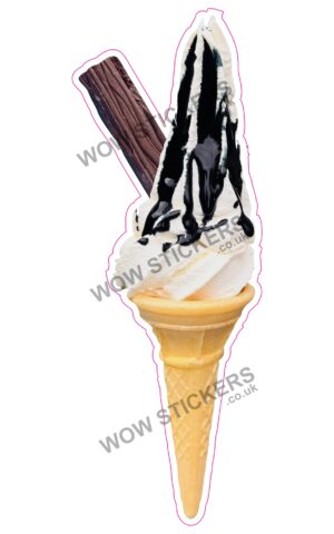 Oreo Sauce Flake Cone