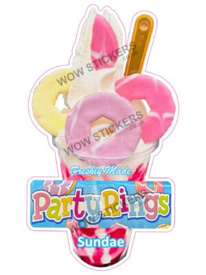 Party Rings Sundae