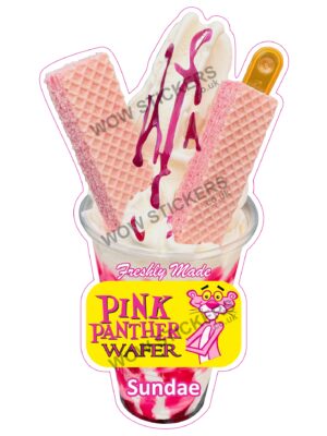 Pink Panther Wafer Sundae