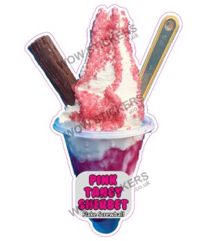 Pink Tangy Sherbet Flake Screwball