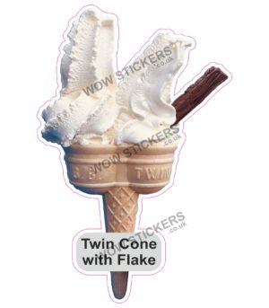 Plain Twin Cone with Flake