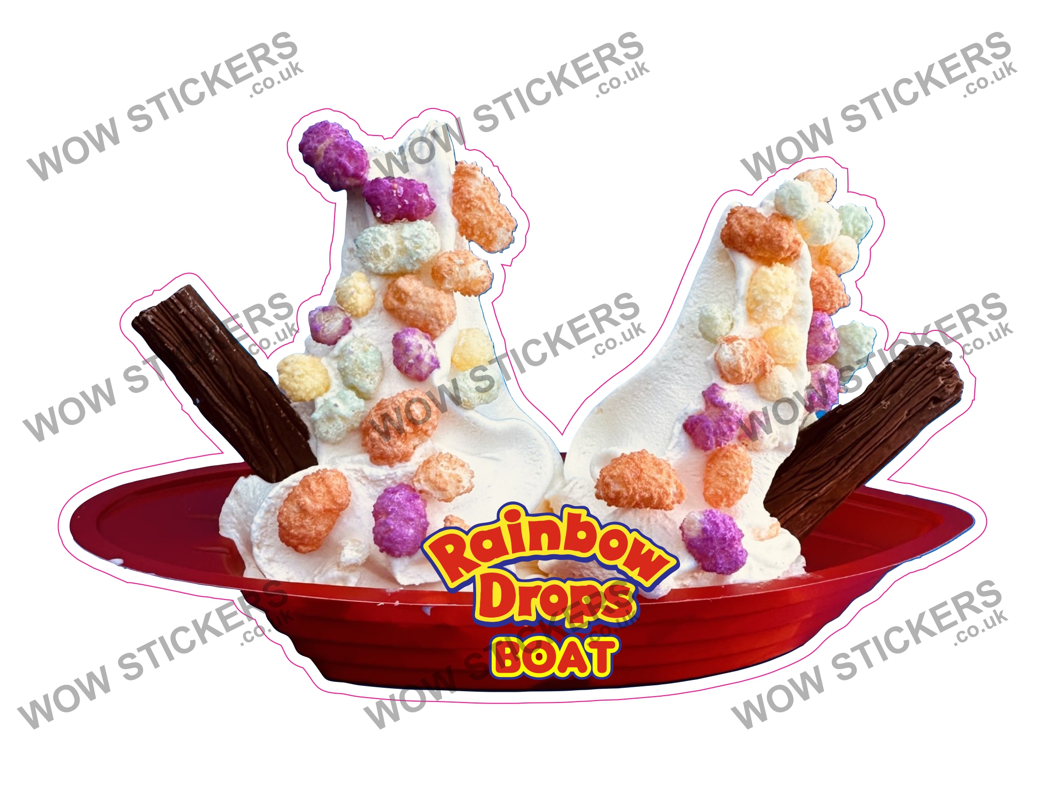 Rainbow Drops Boat
