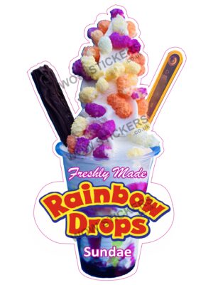 Rainbow Drops Sundae