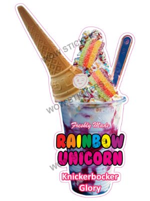 Rainbow Unicorn Knickerbocker Glory