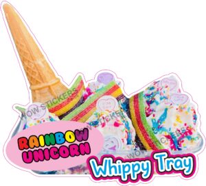 Rainbow Unicorn Whippy Tray
