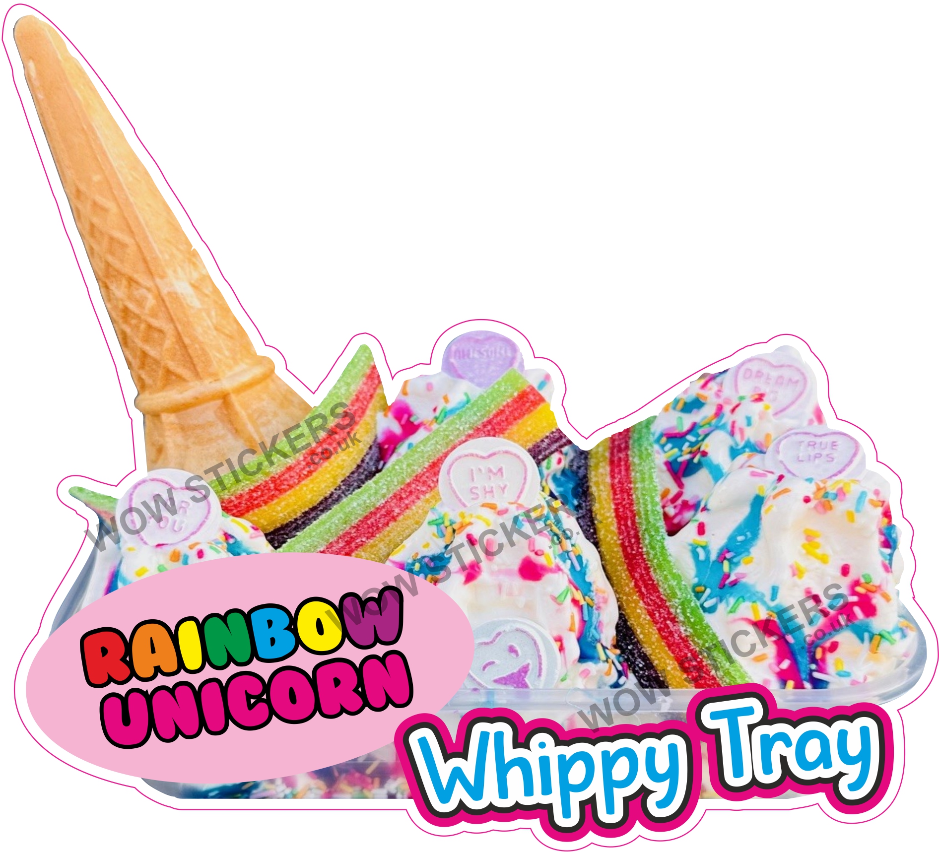 Rainbow Unicorn Whippy Tray
