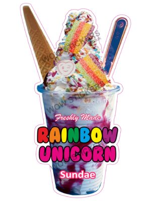 Rainbow Unicorn Stem Sundae