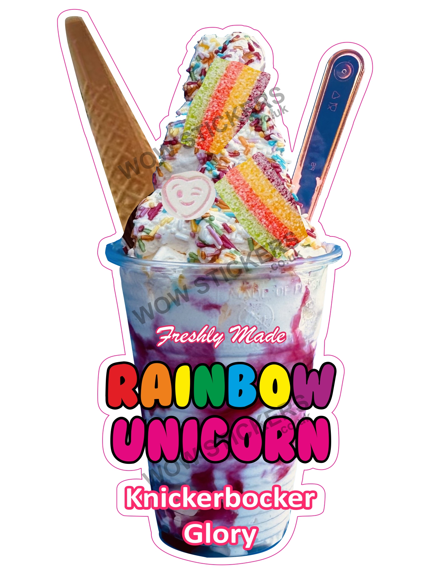 Rainbow Unicorn Stem Knickerbocker Glory