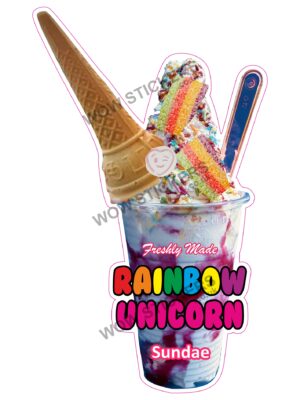 Rainbow Unicorn Sundae