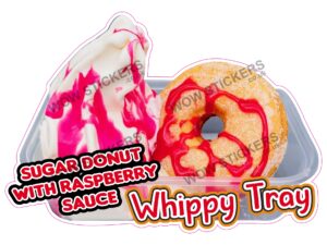 Raspberry Donut Whippy Tray