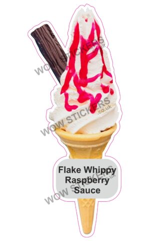 Raspberry Flake Cone