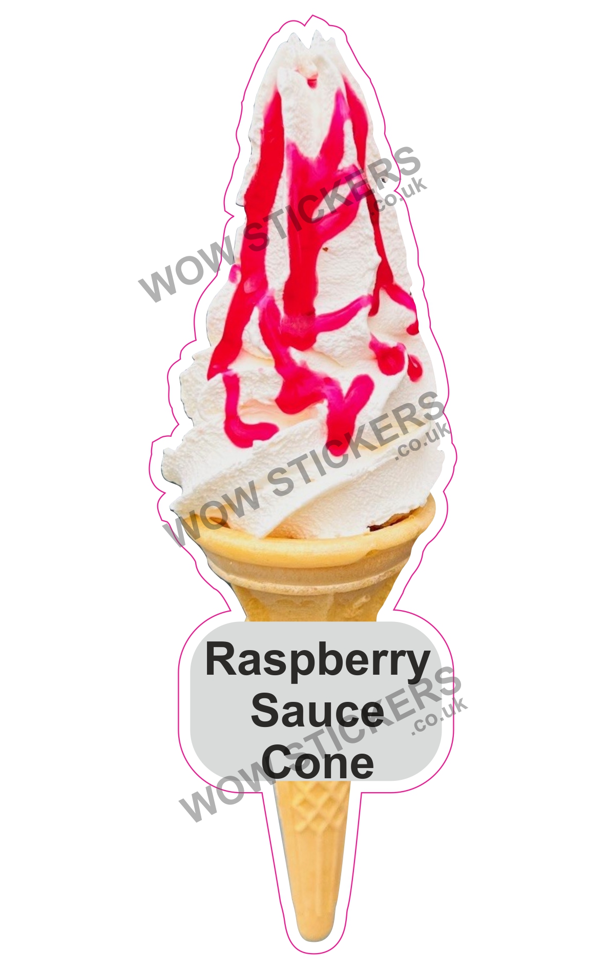 Raspberry Sauce Cone