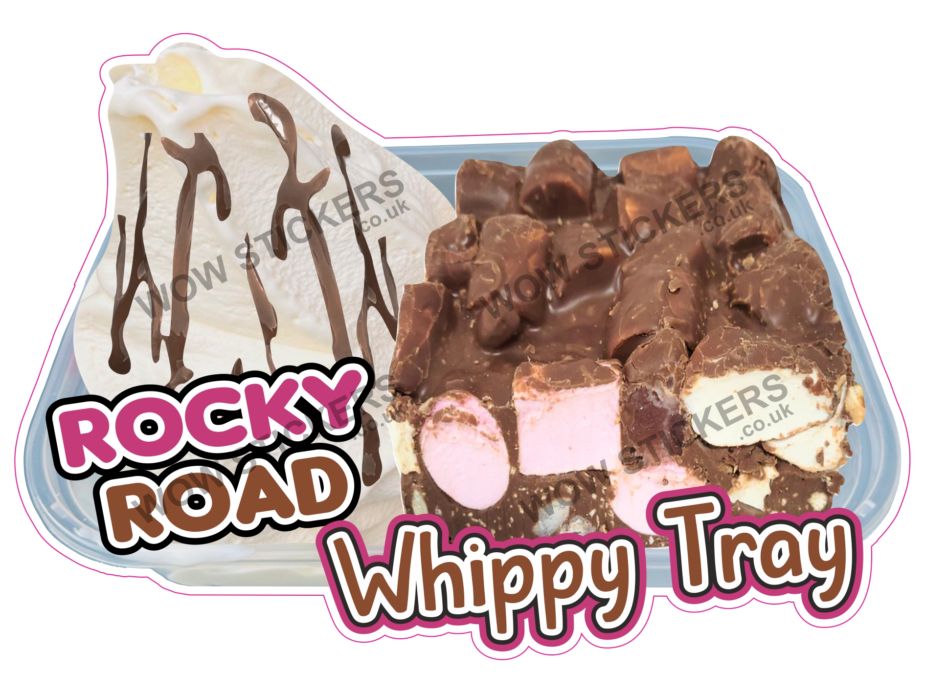 Rocky Road Whippy Tray