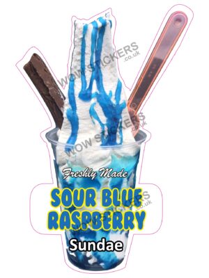 Sour Blue Raspberry Sundae