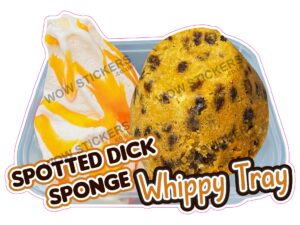 Spotted Dick Sponge Whippy Tray
