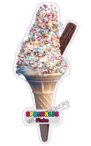 Sprinkles Flake Cone