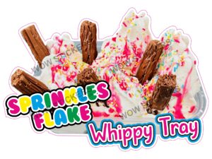 Sprinkles Whippy Tray With Flakes