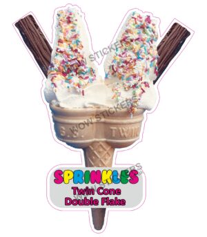 Sprinkles Twin Cone Double Flake