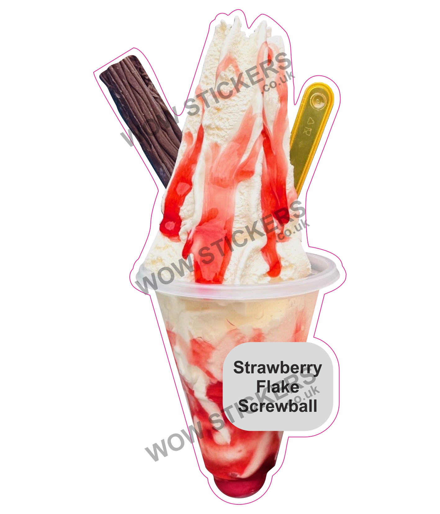 Strawberry Flake Screwball