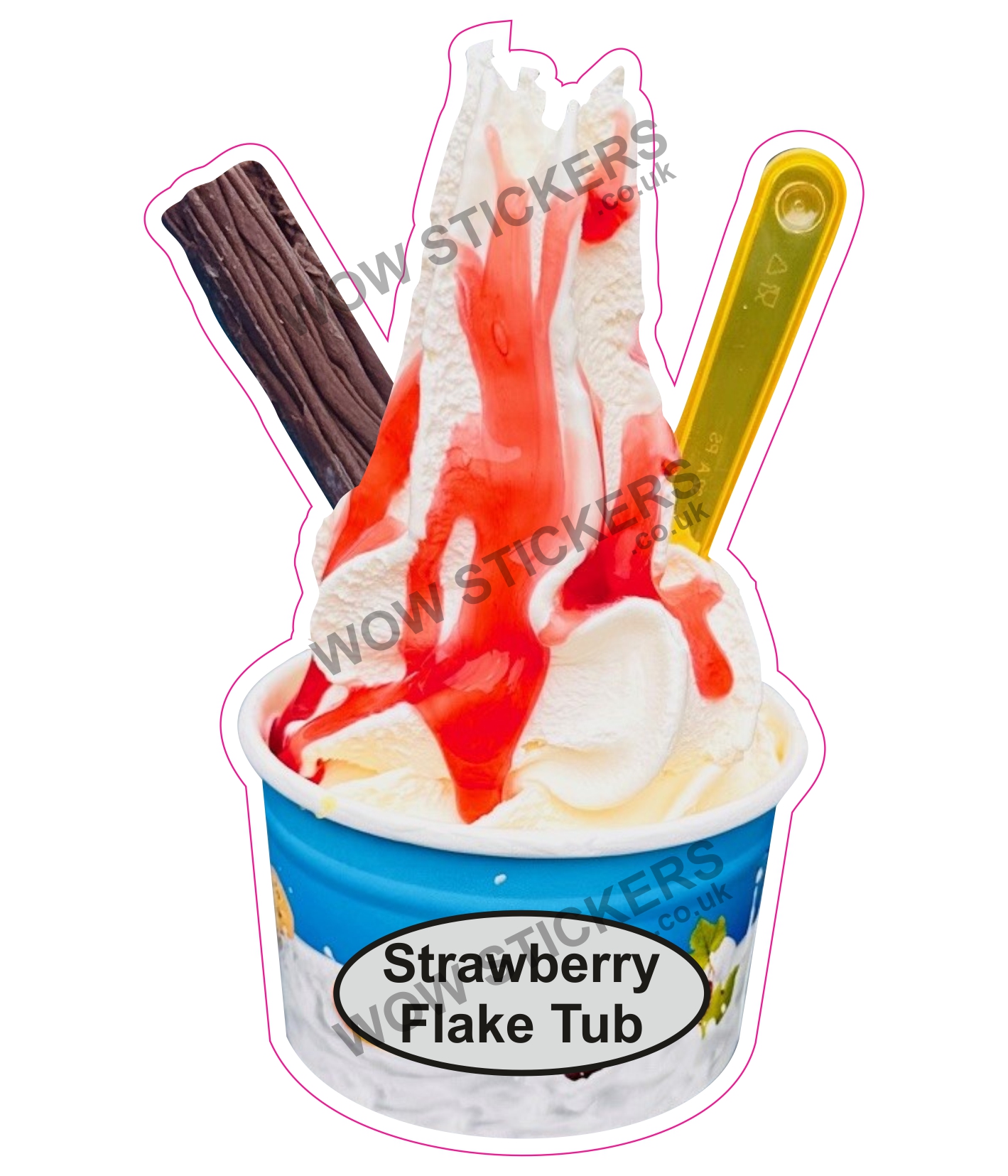 Strawberry Flake Tub