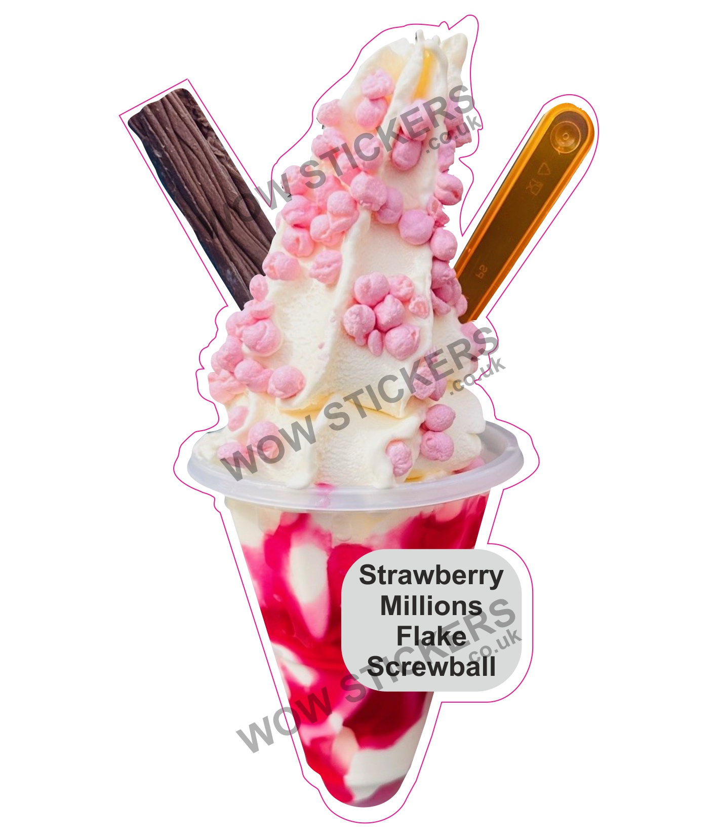 Strawberry Millions Flake Screwball