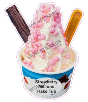 Strawberry Millions Flake Tub