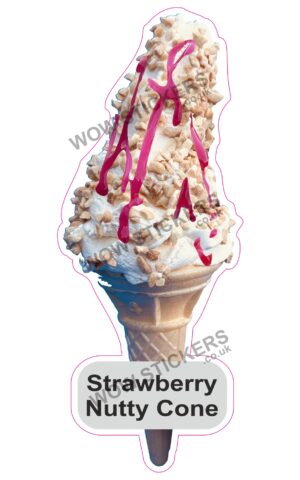 Strawberry Nutty Cone
