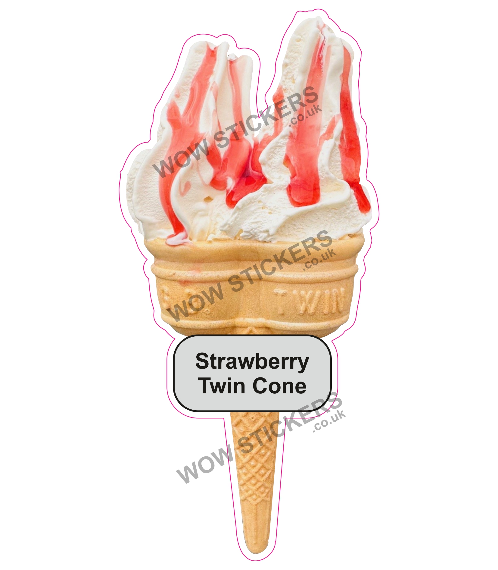Strawberry Twin Cone