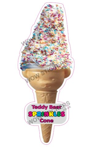 Teddy Bear Sprinkles Cone