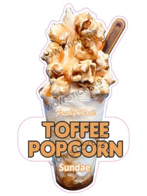 Toffee Popcorn Sundae